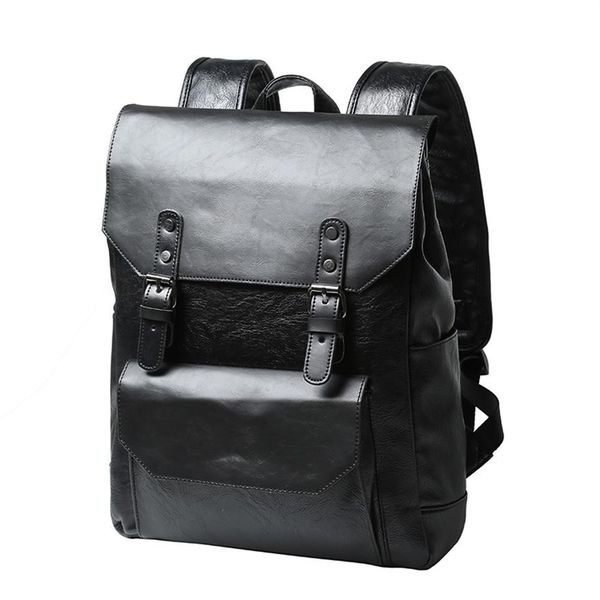 

vintage faux leather backpack schoolbag rucksack college bookbag lapcomputer casual daypack travel bag satchel bags for me336y