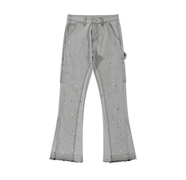 

men039s jeans eukaaru high street straight flare pants men streetwear hip hop oversized women loose baggy fashion trousers6134757, Blue