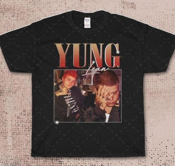 

men039s tshirts vintage yung lean rap hip hop 90s retro christmas t shirtmen039s1796577, White;black