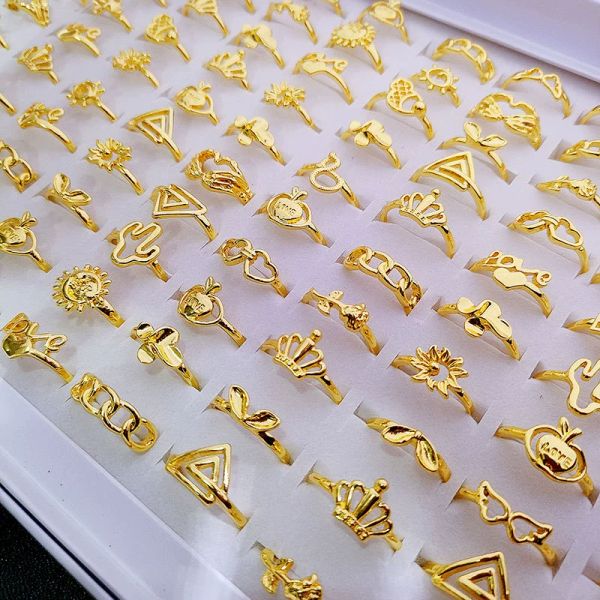 

36pcs one women's ring alloy ring love snake lock multiple pattern design jewelry gift wholesale gift mix batch, Silver