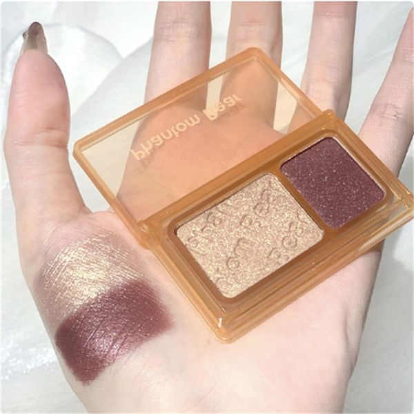 

2 colors eye shadow palette matte glitter green eyeshadow neon nude red eye shadow pigments shadow professional makeup palette a17