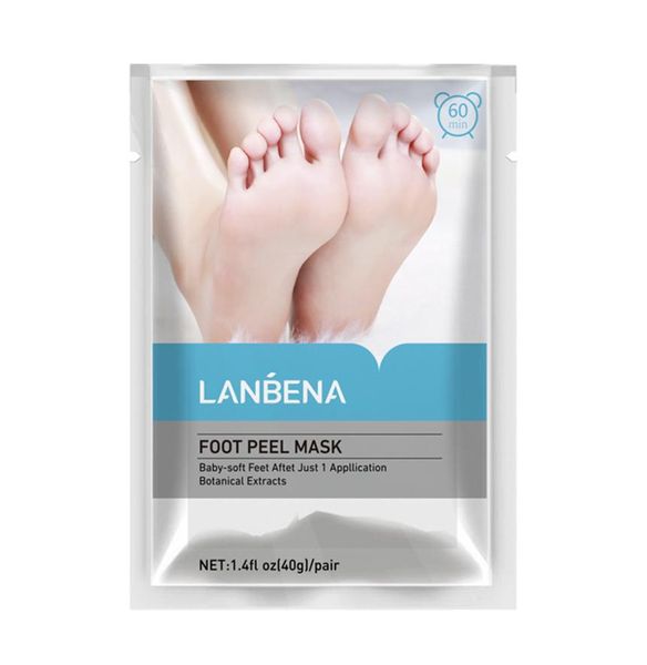 

lanbena exfoliating foot peel mask only need one pair remove dead skin thoroughly in 27 days foot mask peeling cuticles heel8435982
