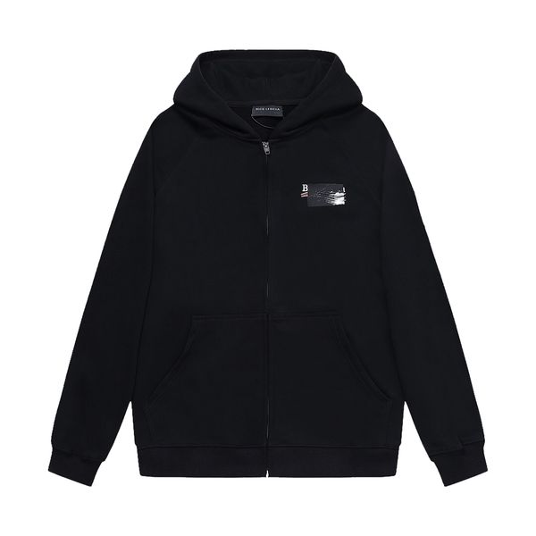 

blcg lencia autumn new oversize hoodies men carbonized compact spinning fabric wardrobe essentials sweatshirts arm plus size brand clothing, Black