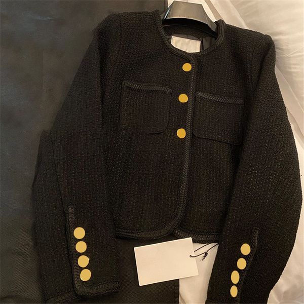 

luxury black jacket long sleeve woman coat designer autumn spring jackets
