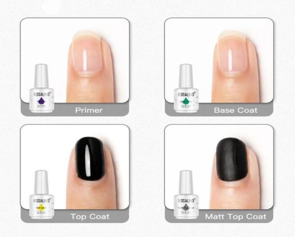 

nail gel nails polish kit base coat set no wipe and matte for daily care beautifying2937000, Red;pink