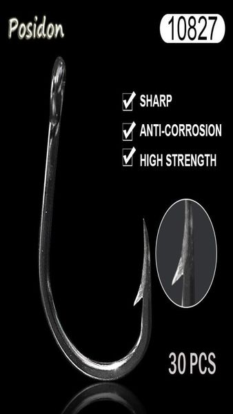 

posidon 10827 30 pcspack stainless steel tuna circle hooks jigging assist live bait jig assistant fish fishing9446854