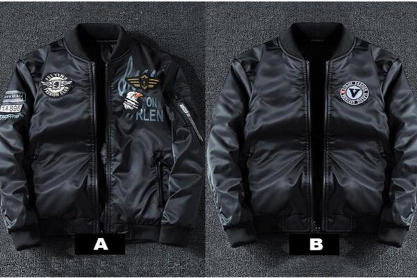 

new men039s bomber jacket coat male embroidery 7xl slim fat ab wear casual pilot streetwear men brand clothing outwear42410109261608, Black;brown