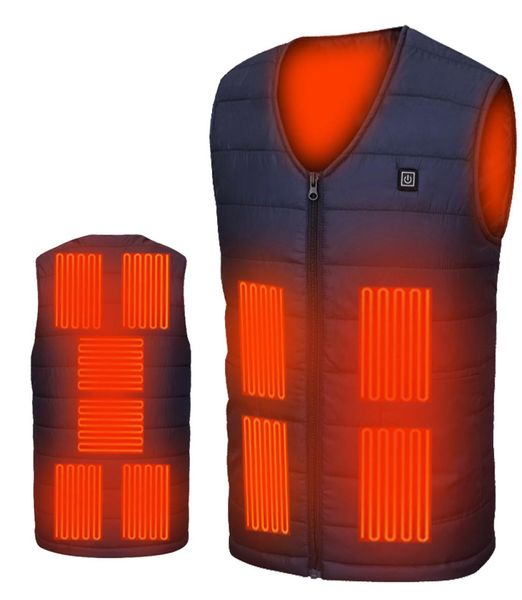 

men039s vests men heating sleeveless jacket lightweight usb charging heated warmer women039s vest electric down cotton coat6291517, Black;white