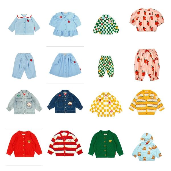 

clothing sets 2023bebe children s denim jacket set 230814, White