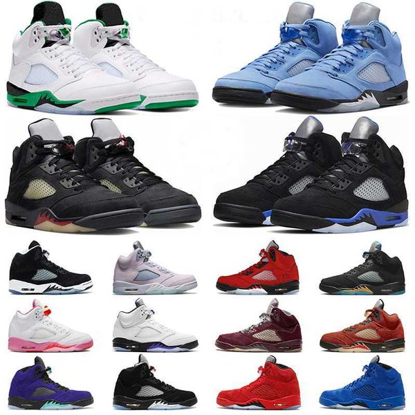 

jumpman 5 5s men basketball shoes lucky green unc racer blue georgetown aqua raging red easter oreo crimson bliss mens trainers sport sneake