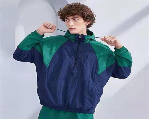 

fashion spring new patchwork men windbreaker jackets sport breathable male wind jackets thin running men jackets216w5246773, Black;brown