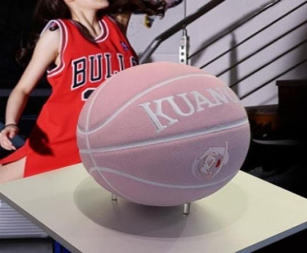 

kuangmi pink basketball no 7 girls dedicated to pink sao powder students pu basketball genuine birthday gift1273590