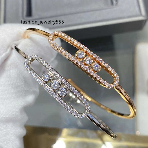 

charm bracelets meska move designer bangle bracelet for woman diamond gold plated 18k t0p quality luxury classic style will not fade gift fo, Golden;silver