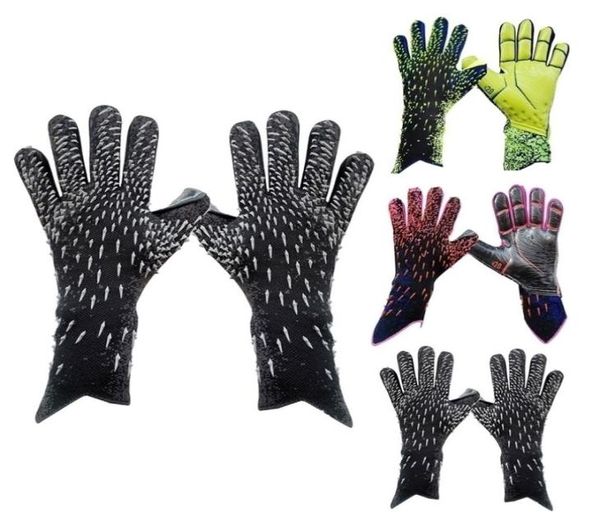 

goalie goalkeeper gloves strong grip soccer with finger protection prevent injuries for 2206015826241, Black