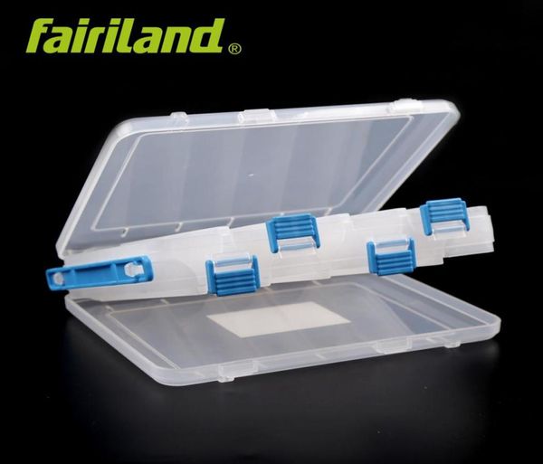 

fairiland multifunctional fishing tackle box 12 compartments double side lure bait boxes transparent bait hook organizer9802788