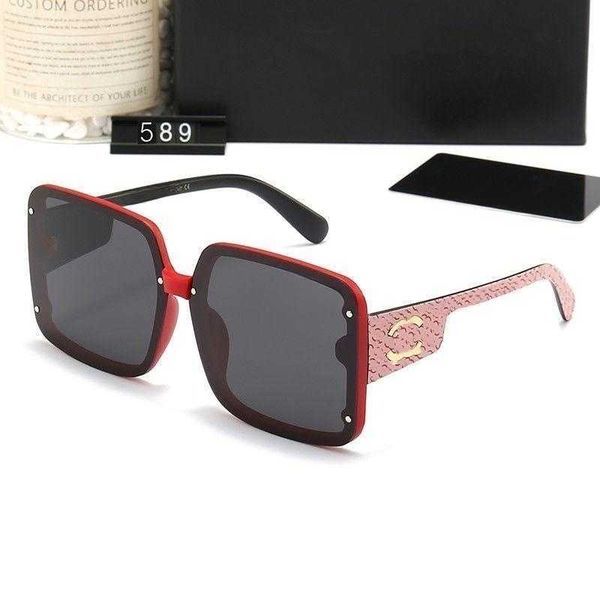 

fashion brand glasses new women's polarized sunglasses luxury trend leisure mirror travel holiday 589, White;black