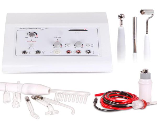 

multifunction 4in1 beauty hf galvanic vacuum spray warrantybeauty equipment massager machine6341748, Black;white