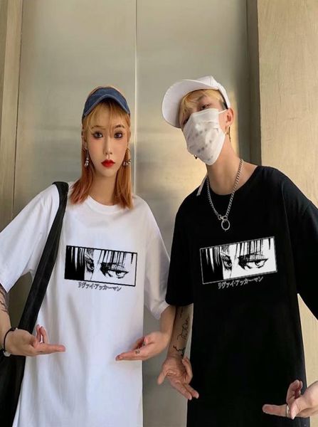 

anime final season attack on titan t shirt men kawaii summer titans graphic tees levi harajuku tshirt male6126411, White;black