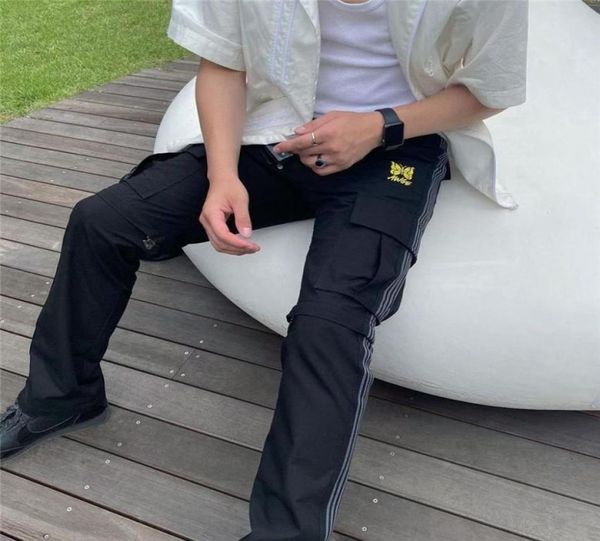 

black cargo pants men women 1 quality embroidery joggers drawstring sweatpants2431907