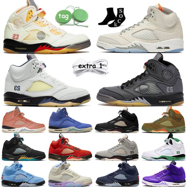 

basketball shoes jumpman 5 designer retros 5s women mens a ma maniere x pn dust lucky green black muslin unc olive craft aqua unc j5s sports