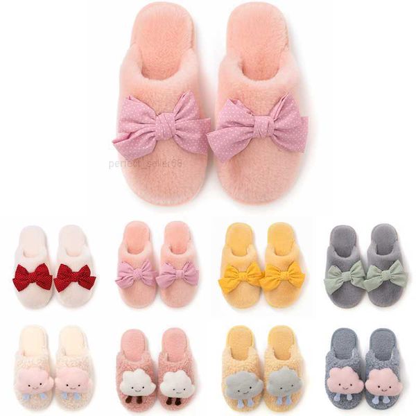 

winter fur slippers for fashion women pink brown black grey snow slides indoor house outdoor girls ladies furry slipper flats soft371 ry