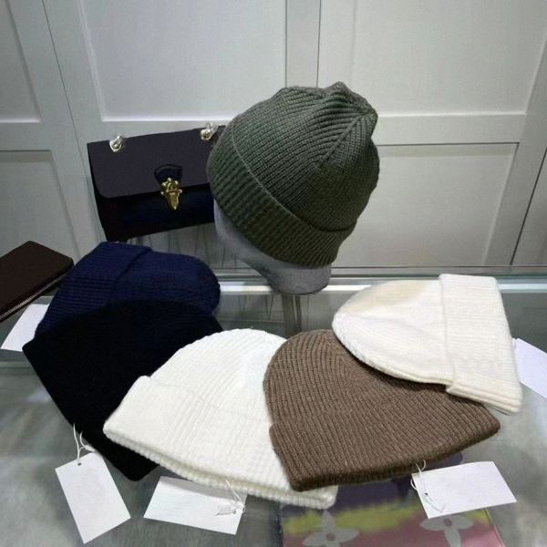 

classic designer beanie knitted hat knit snapback cashmere beanies winter ski hats for man woman fitted caps 69gm#, Blue;gray