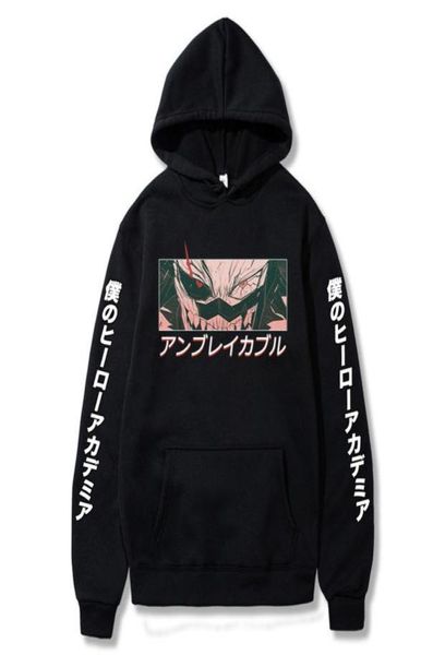 

men039s my hero academia kirishima eijiro printed menwomen hoodie long sleeve sweatshirt5745680, Black