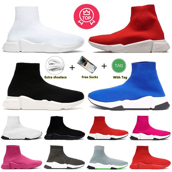 

speed 1.0 trainer designer sock shoes platform sneakers boots for black red black pink all white black mens women socks casual trainers runn