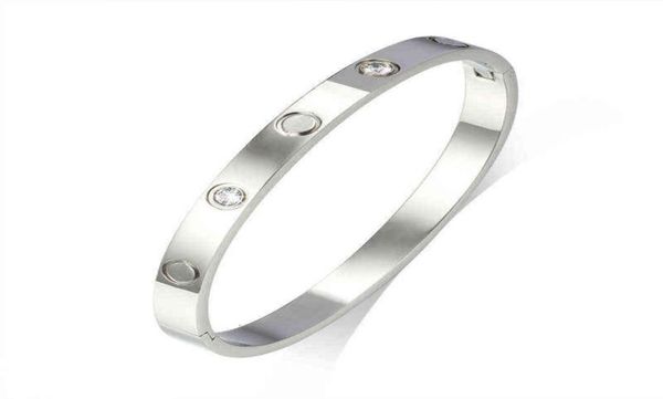 

bangle stainless steel couple buckle bracelet fashion jewelry valentine039s day gift for men and women6984000, Black