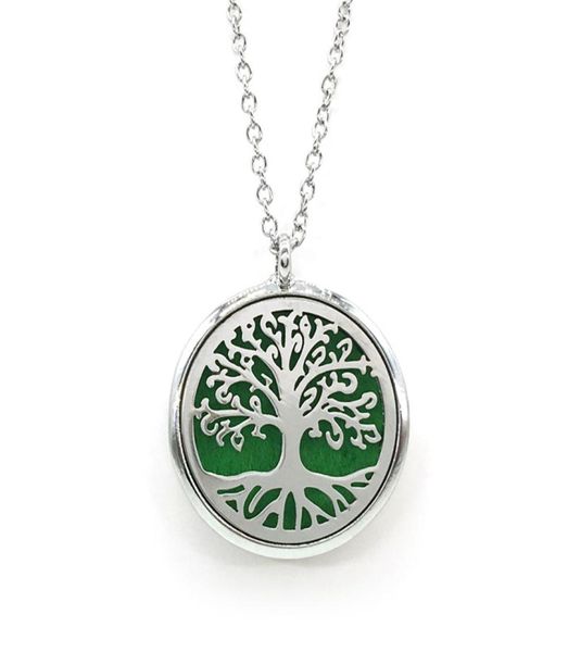 

29 styles premium aromatherapy essential necklace oil diffuser necklace locket pendanthollow carved stainless steel jewelry with 5504041, Silver
