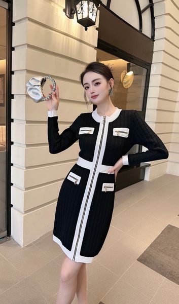 

balm1 knit dress new womens designer clothing dresses for woman 2023 women dress designer dress plus size womens clothing dress party dress, White;black