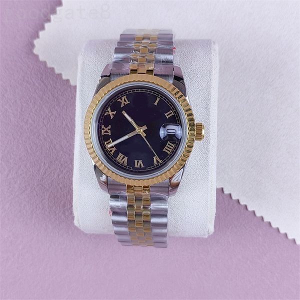 

aaa designer watches datejust wristwatch 36mm 41mm 126300 plated gold montres black pink white blue dial men gold watches daily dh03 c23, Slivery;brown
