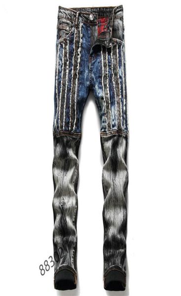 

men039s jeans 2021 european and american new men039s fashion slim jeans8723462, Blue