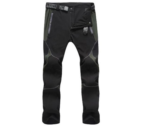 

outdoor men quick drying pants color stitching mountain climbing pantalones mens fashion jogger windproof trousers 3xl8688654, Black