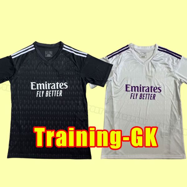 

benzema soccer jerseys 23 24 football shirt vini jr modric rodrygo rudiger 2023 2024 camavinga casemiro real madrids goalkeeper training bel, Black;yellow