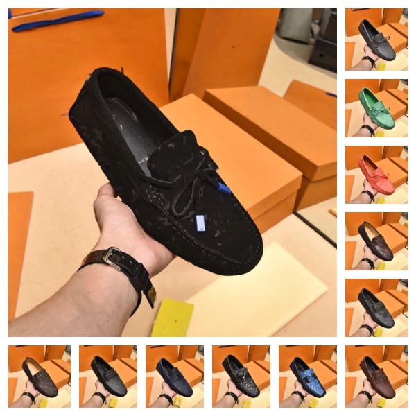 

193model luxurious leather shoes men designer loafers shoes 2023 summer fashion shoes men leather man classic comfy c xoquyi, Black