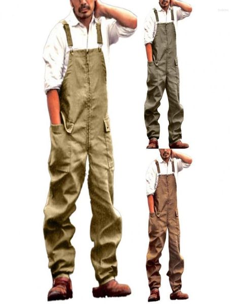 

men039s jeans men039s overalls baggy trousers jumpsuits men pants pockets onepiece long loose cargo jumpsuit streetwear4617718, Blue