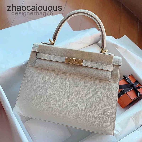 

luxurys bags designer handbag 2023 bag kellies cowhide one shoulder messenger sewing outside wedding 2nv9