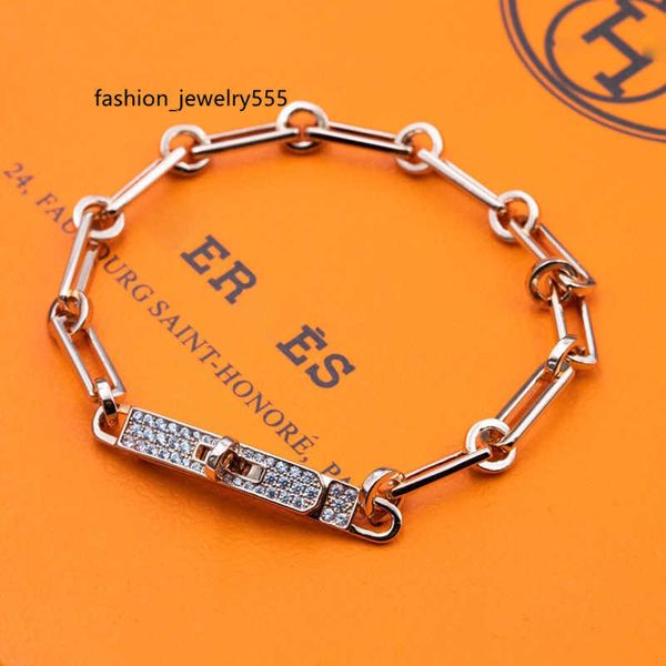 

charm bracelets designer bracelet charm bracelet diamond chain gold hollow fashion metal latch classic jewelry women bracelets gift men high, Golden;silver