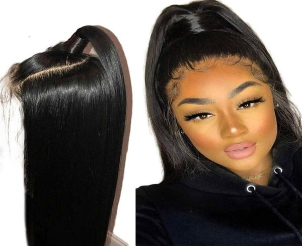 

full lace human hair wig pre plucked with baby hair body wave brazilian remy hair for black women2212325, Black;brown