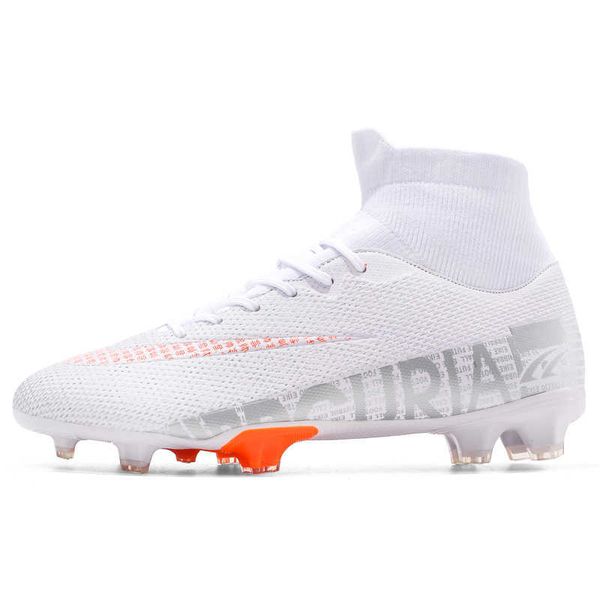 

men soccer shoes tf/fg high/low ankle football boots male outdoor nonslip grass multicolor training match sneakers eur230814