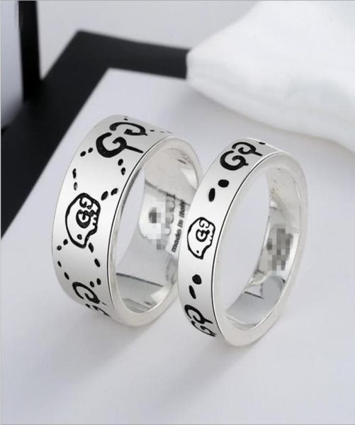 

retro skull imp student ring ancient family love fearless love closed lovers men and women alike3142578, Silver