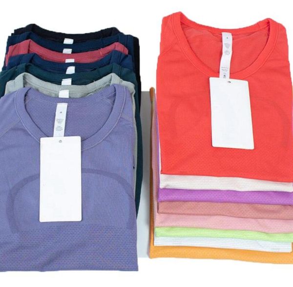 

new designers womens sports t shirts wear ladies sleeved swiftlys tech 20 yoga tee moisture wicking knit elastic fitness clothes 3955257, White