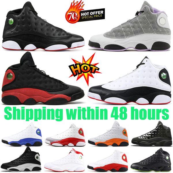 

jumpman 13 men basketball shoes 13s wolf grey blue playoffs toe french brave del sol obsidian court purple red flint black cat hyper royal t