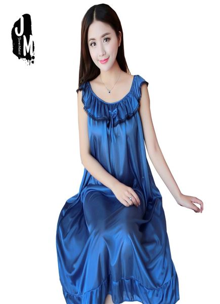 

2018 summer nightgown sleeveless night dress women plus size xxxxl lace and silk nightgowns sleepwear sleepshirt nightdress5619661, Black;red