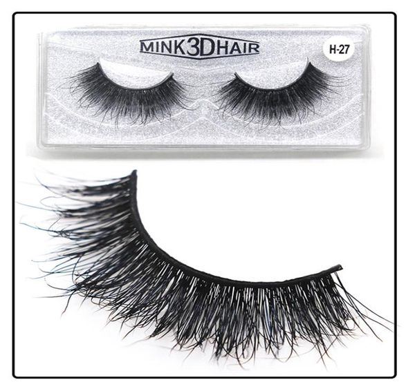 

yiowio natural artificial mink eyelashes fluffy mink false lashes fauc eyelashes cils naturel strip lashes with packaging9273588