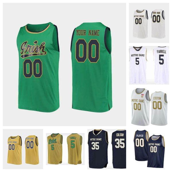 

jj starling notre dame fighting irish basketball jersey nate laszewski ven-allen lubin trey wertz alex wade cormac ryan marcus hammond tony, Black