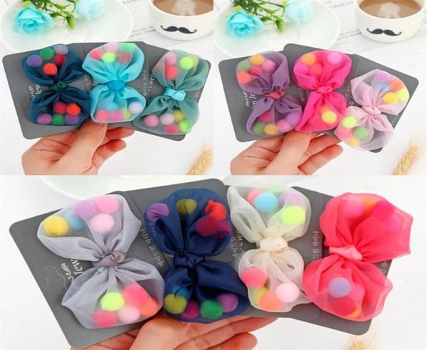 

fashion hair bows with clips hairclips for girl princess hairgrips handmade pompom ball hairpin hair accessories barrettes204f2368596, Slivery;white