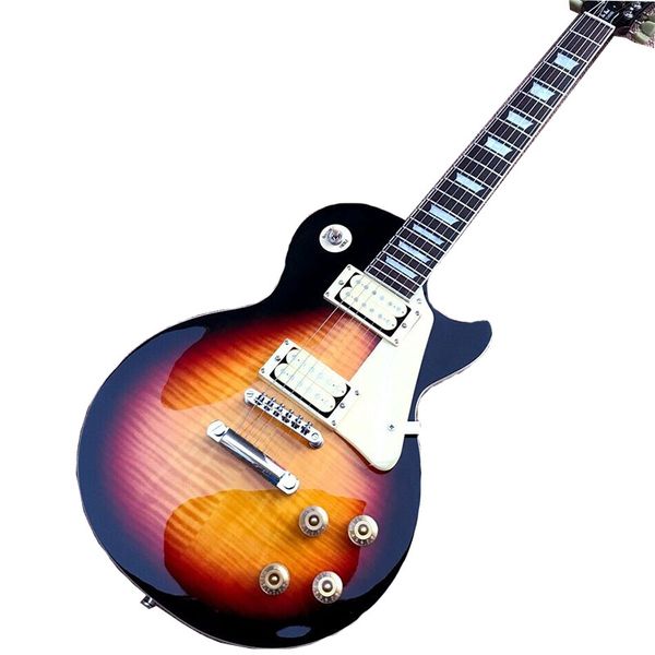 

new sunset color 6 string rosewood fingerboard electric guitar fast shipping