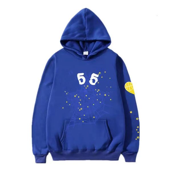 

new hoodie sp5der young thug 555555 men women hoodie autumn winter hoodies and pant size s-2xl cotton 26 style hip hop style letter printed, Black